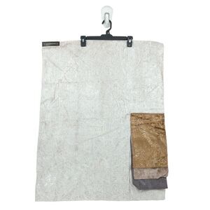 CASAMANCE Opulence Sample Fabric Argent Silver Metallic Velvet Paisley FLAW